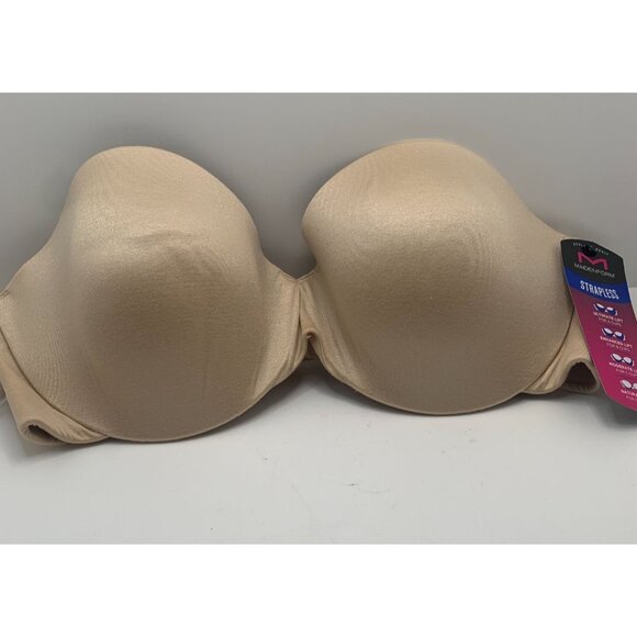 Maidenform Womens Strapless Bra With Enhanced Lift & Convertible Straps 34C - Picture 1 of 4